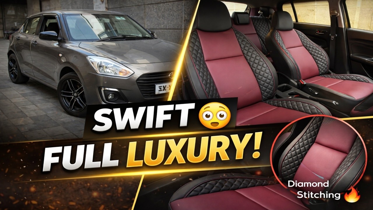 Swift Exclusive Luxury Interior | Branded Seat Cover Manufacturer in Karolbagh @MotoBeast
