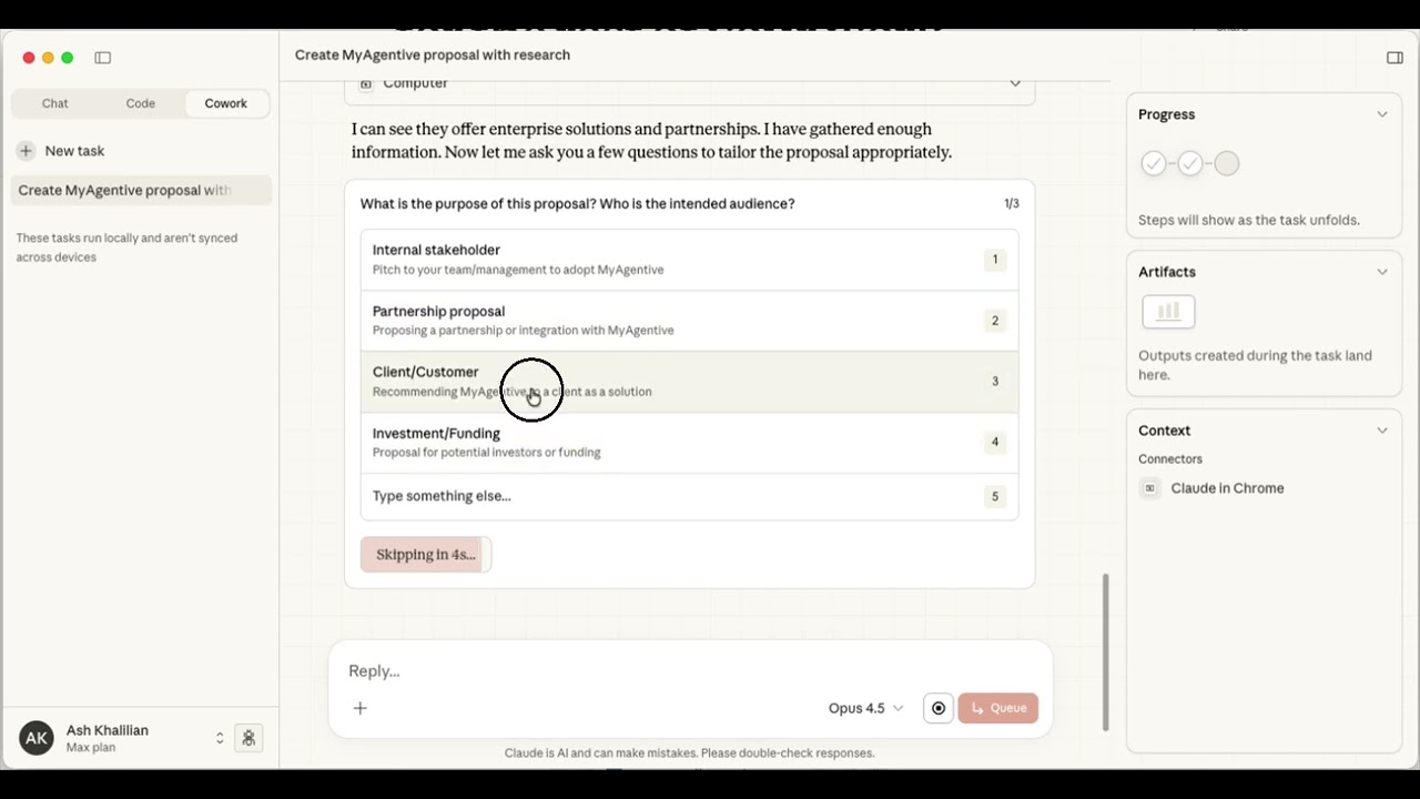 CoWork Just Launched: Watch AI Create a Full Proposal in Minutes
