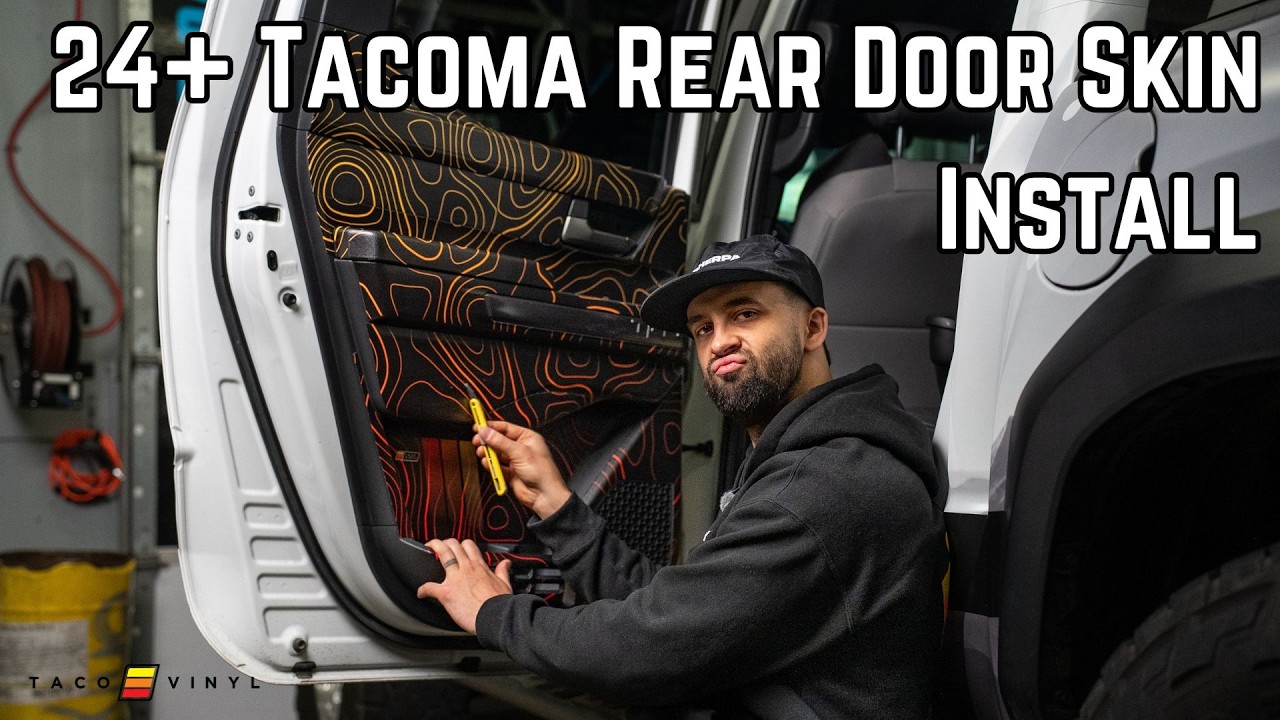 24+ Tacoma Rear Door Skin Install | Taco Vinyl