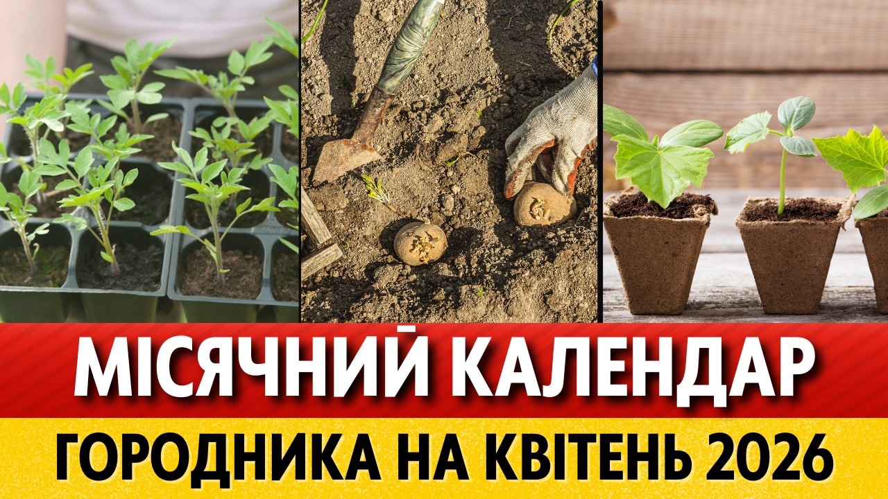 ЩО та КОЛИ сіяти та саджати у КВІТНІ 2026. Місячний посівний календар на КВІТЕНЬ  2026 для України