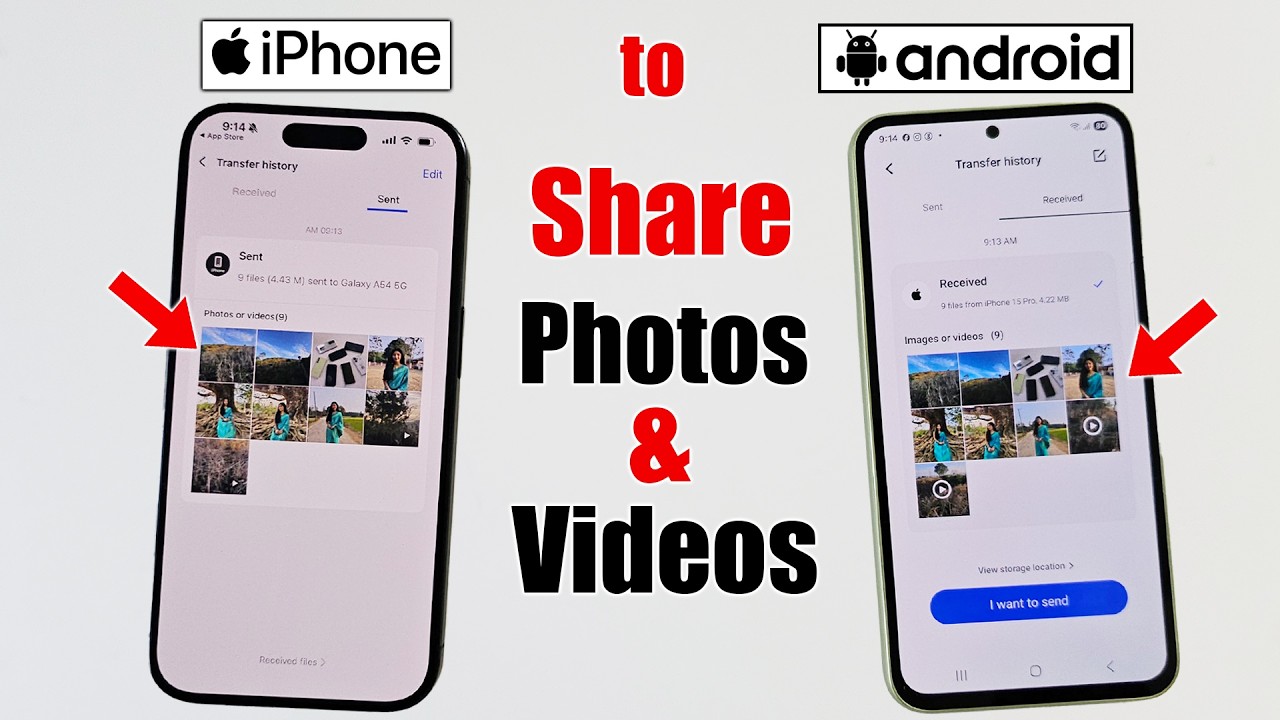 How to share Photos from iPhone to android