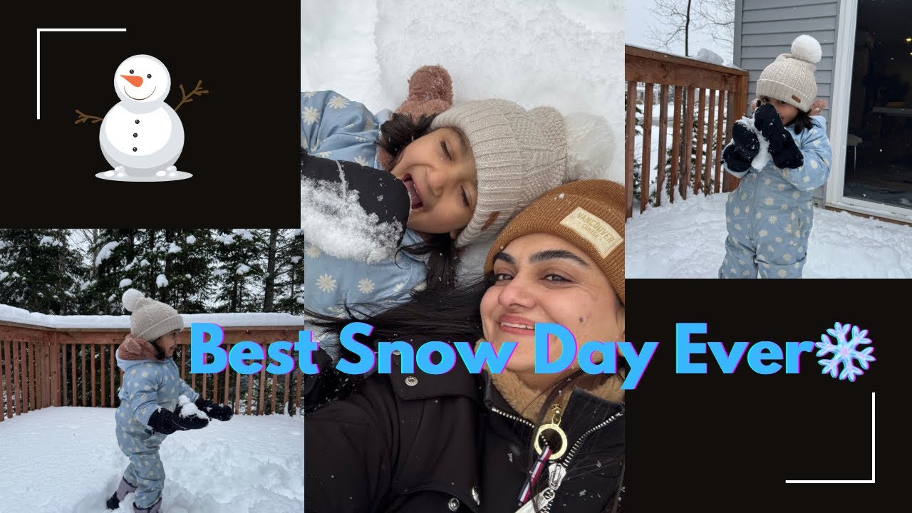Our Snow Day Together ❄️ Fun, Laughter & Little Moments💙🧿
