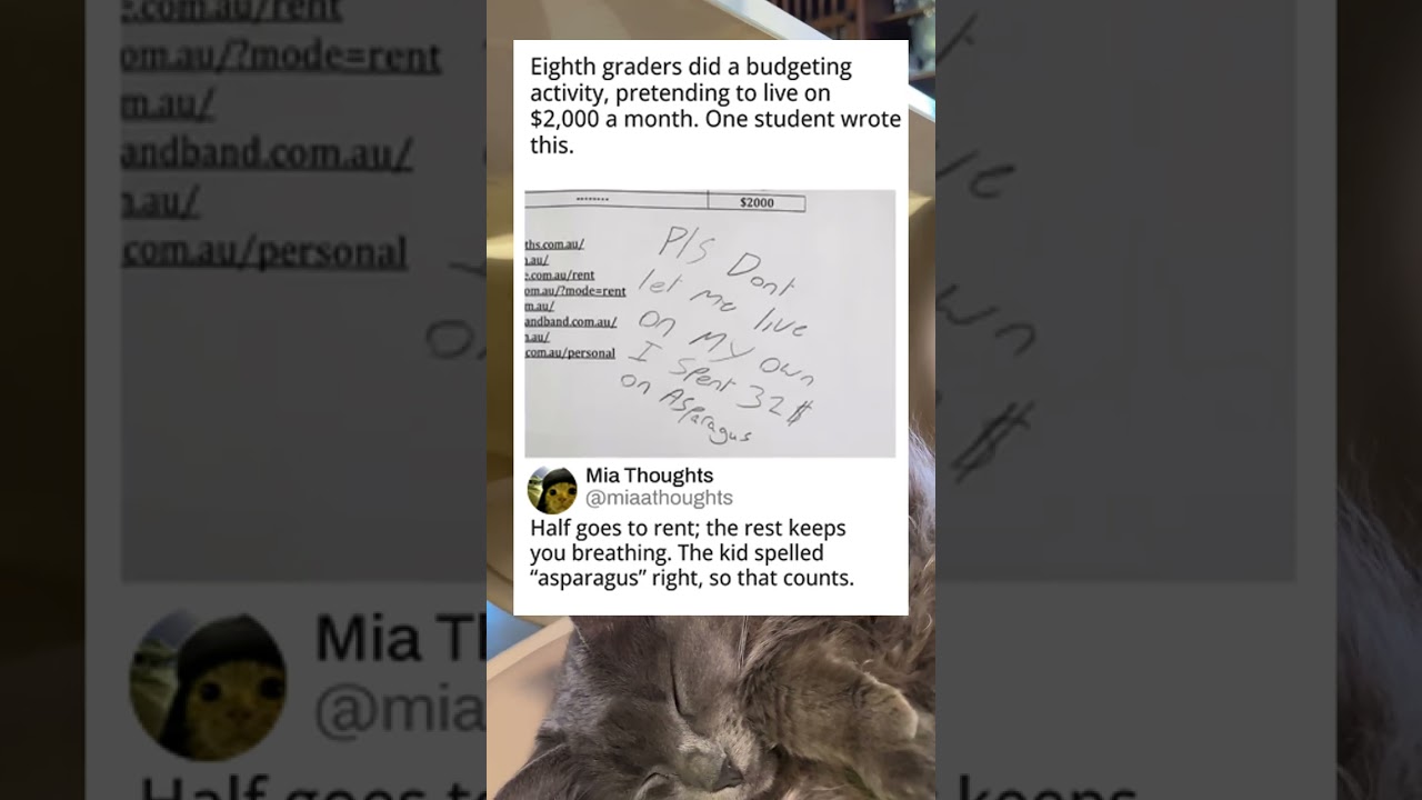 This student truly understands the cost of living 💸