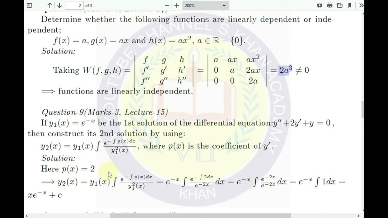 Most important Question Of MTH401 for Midterm Exam
