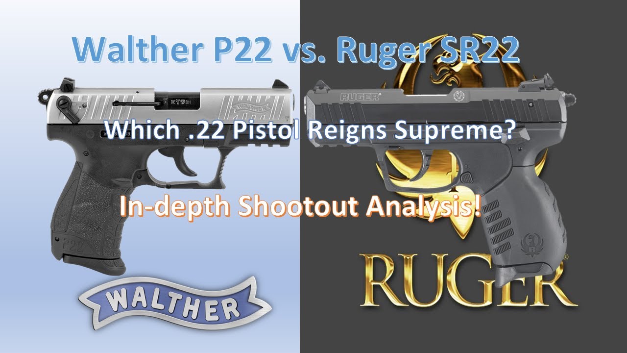 Walther P22 vs. Ruger SR22: Which .22 Pistol Reigns Supreme? | In-depth Shootout Analysis!