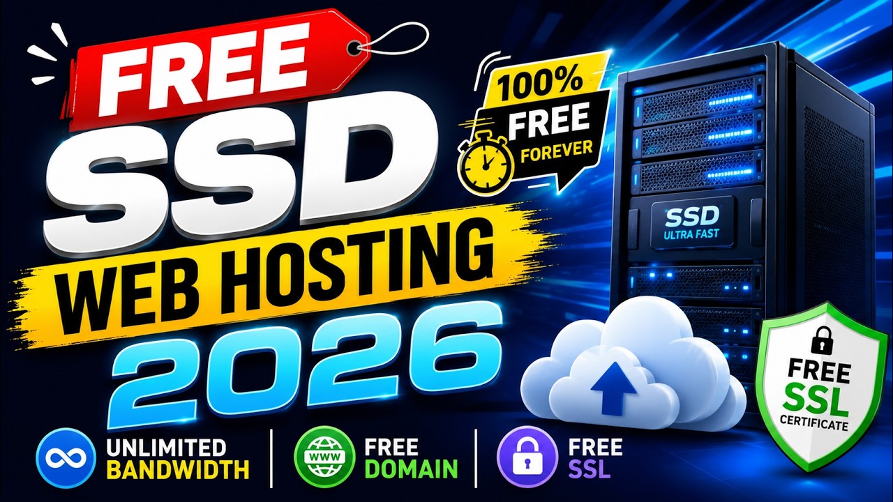Бесплатный SSD веб-хостинг 2026 🚀 Бесплатный домен + Бесплатный SSL + Безлимитный трафик