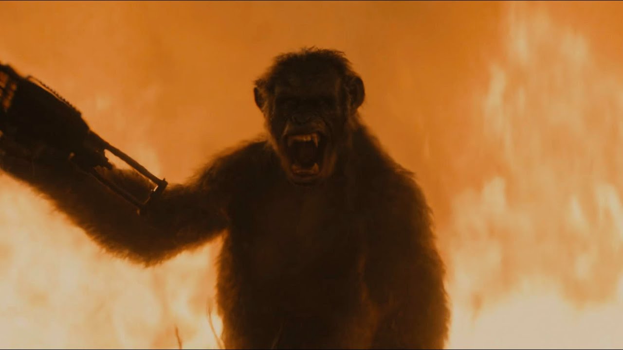 Scene of the Monkey Group attacking the base | Dawn of the Planet of the Apes | Clip 4K