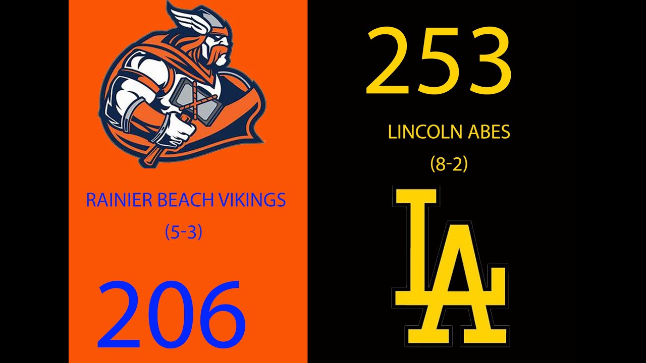 🔥🔥🔥 (5-3) Rainier Beach Vikings vs. (8-2) Lincoln Abes) Playoffs (Full Game) 2018