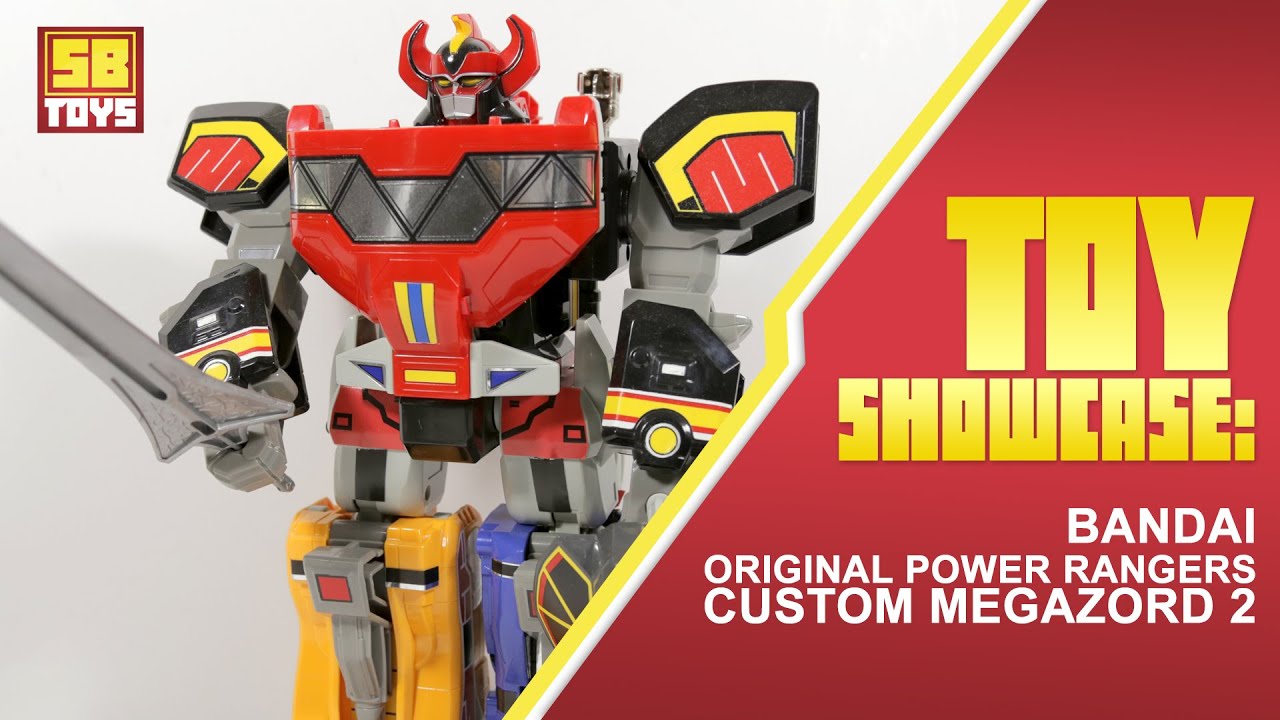 SB Toys Showcase: Original BANDAI Mighty Morphin Power Rangers Custom Megazord (Reprolabels Decals)