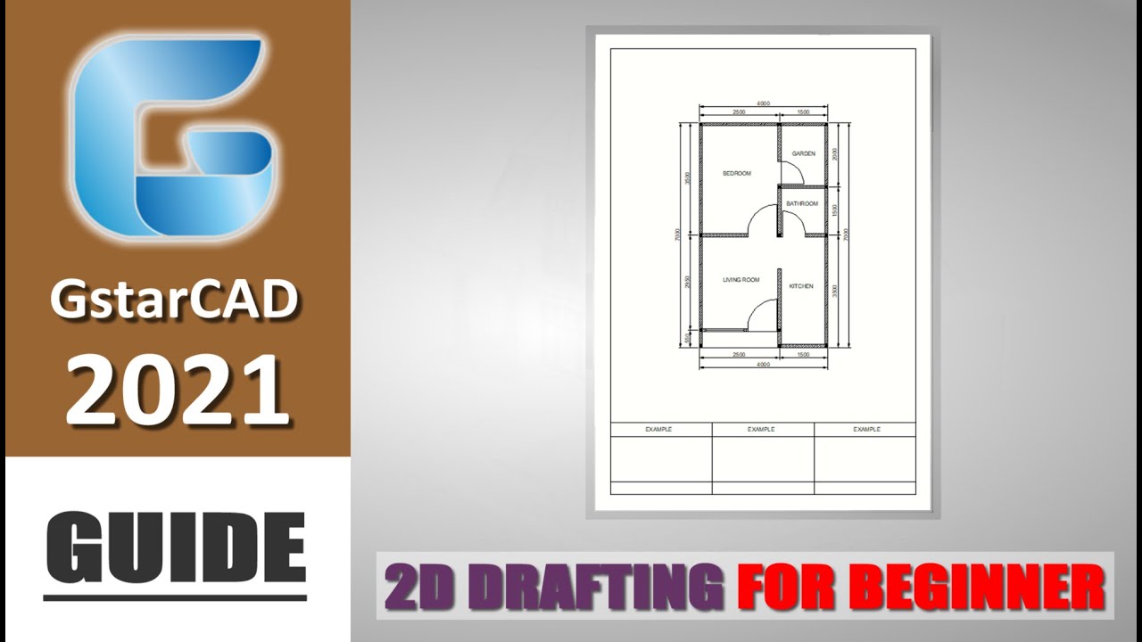 GstarCAD 2021 2D Drafting Floor Plan Guide Tutorial For Beginner