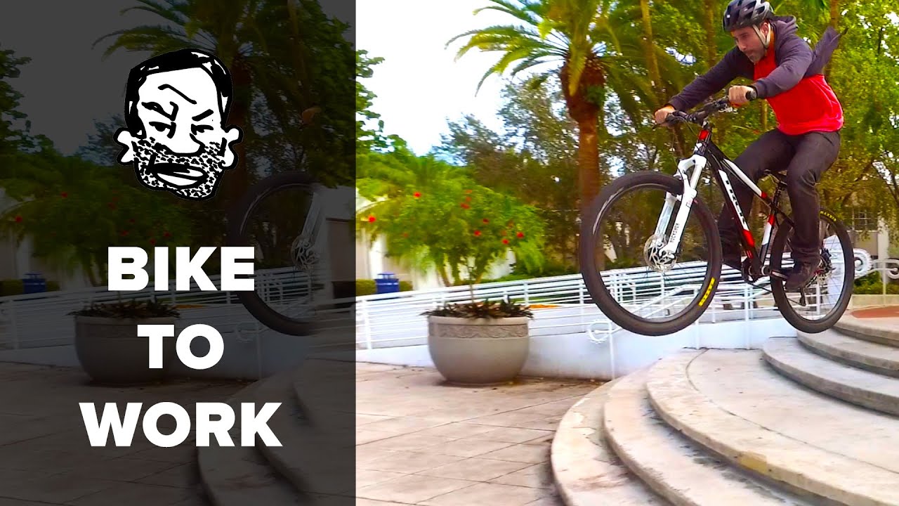 Поездки на работу на горном велосипеде