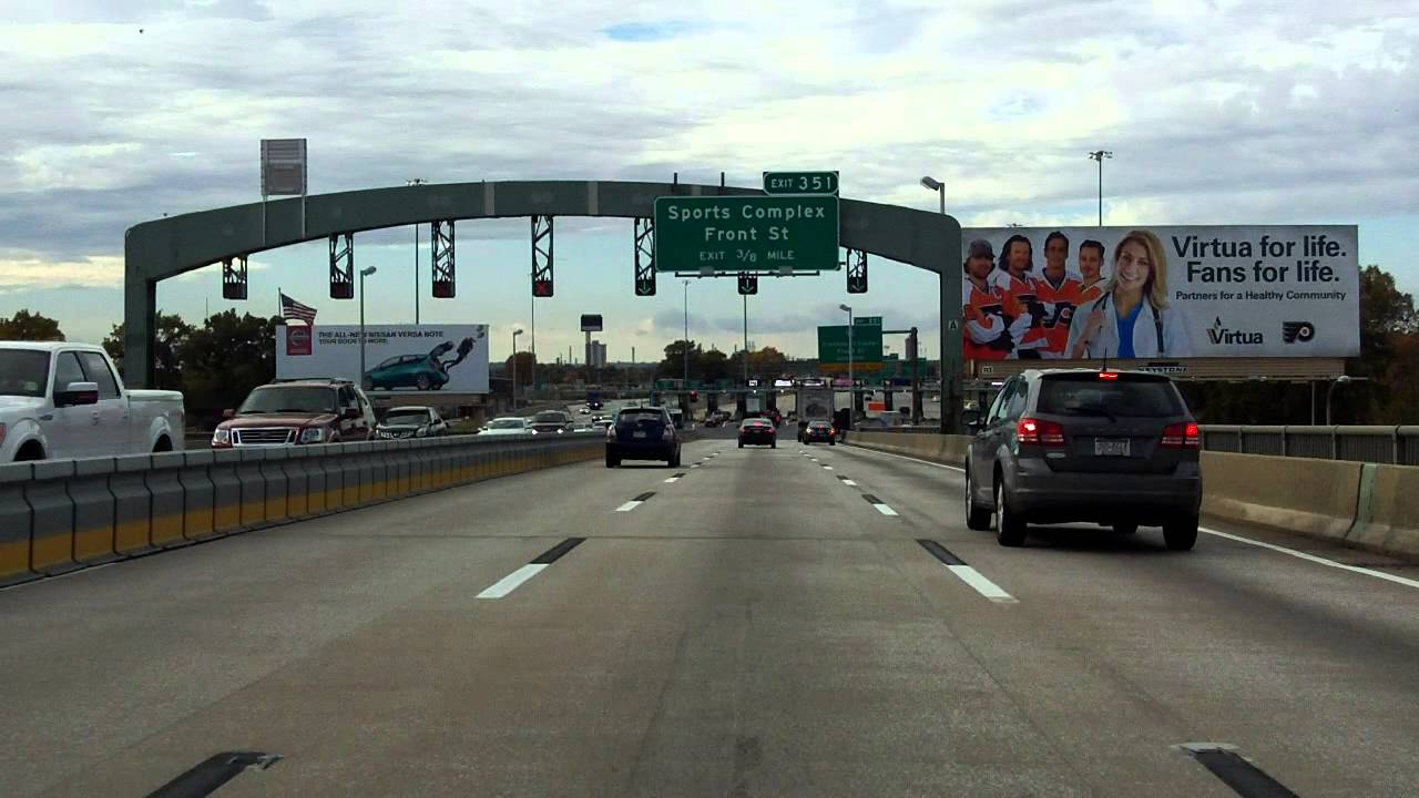 Walt Whitman Bridge westbound [ALTERNATE TAKE]
