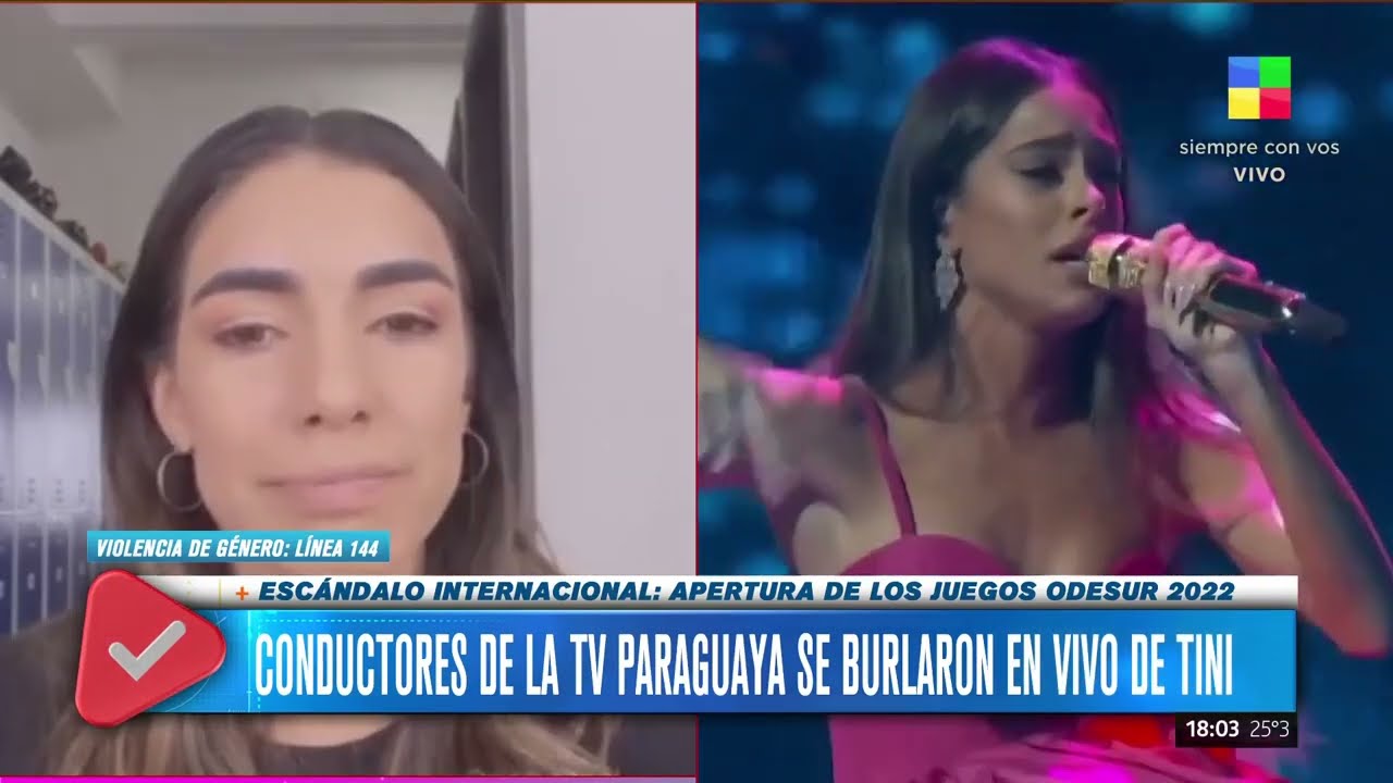 📺 Conductores de la TV paraguaya se burlaron en vivo de Tini Stoessel