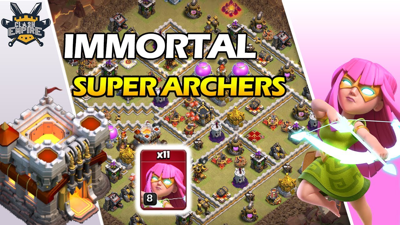 IMMORTAL SUPER ARCHERS!! Th11 Super Archer Attack Strategy