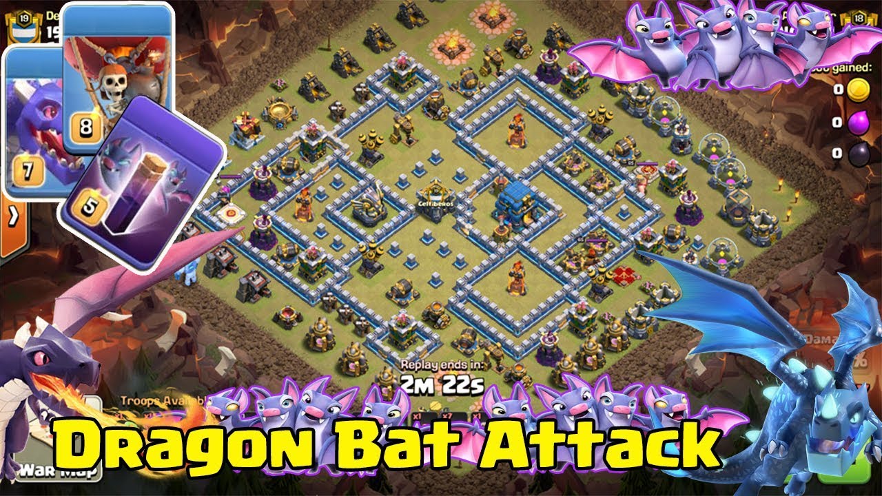Really Strong!! BAT DRAGON LOON & ELECTRO LOON STRATEGY TH12 3-STAR ( clash of clans )