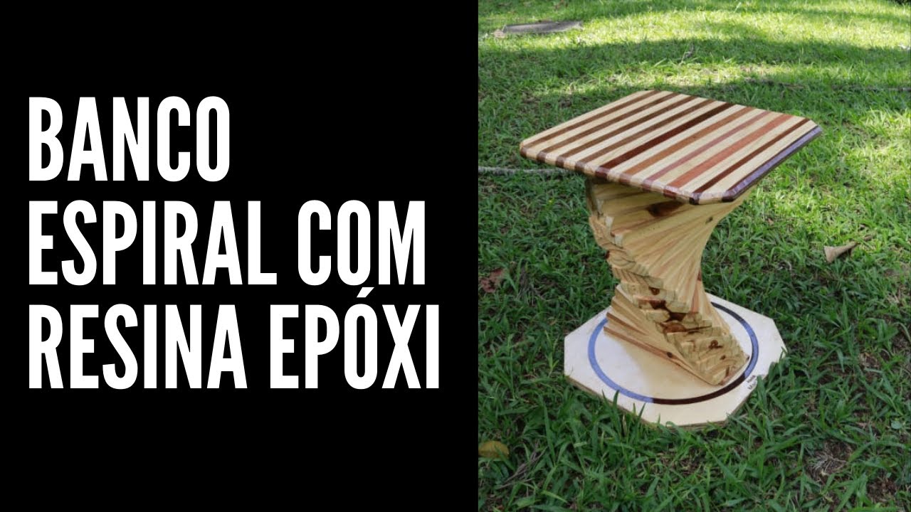 Banco espiral com resina ep&oacute;xi