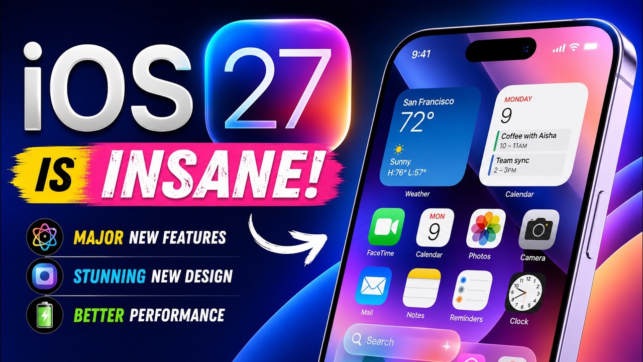 iOS 27 &ndash; Top 10 Features Apple Finally Added [HINDI]