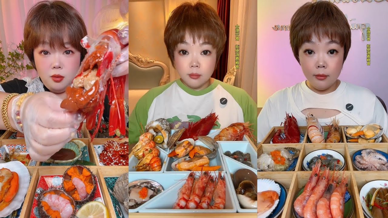 Asmrfood : Eating big Shrimp 🦐🍤🦐 { seafood 🦞🦞🦞🍢} #mukbang #eatingshow #seafood #cooking