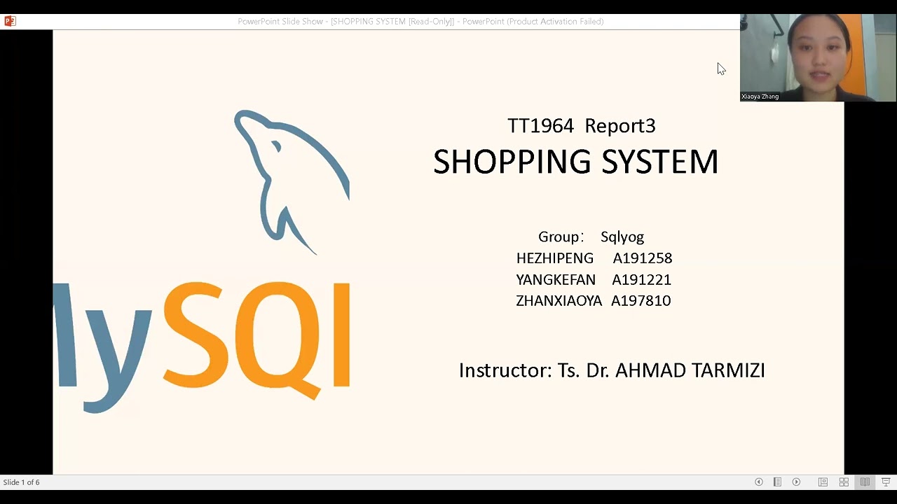 TT1964  report 3 shopping system