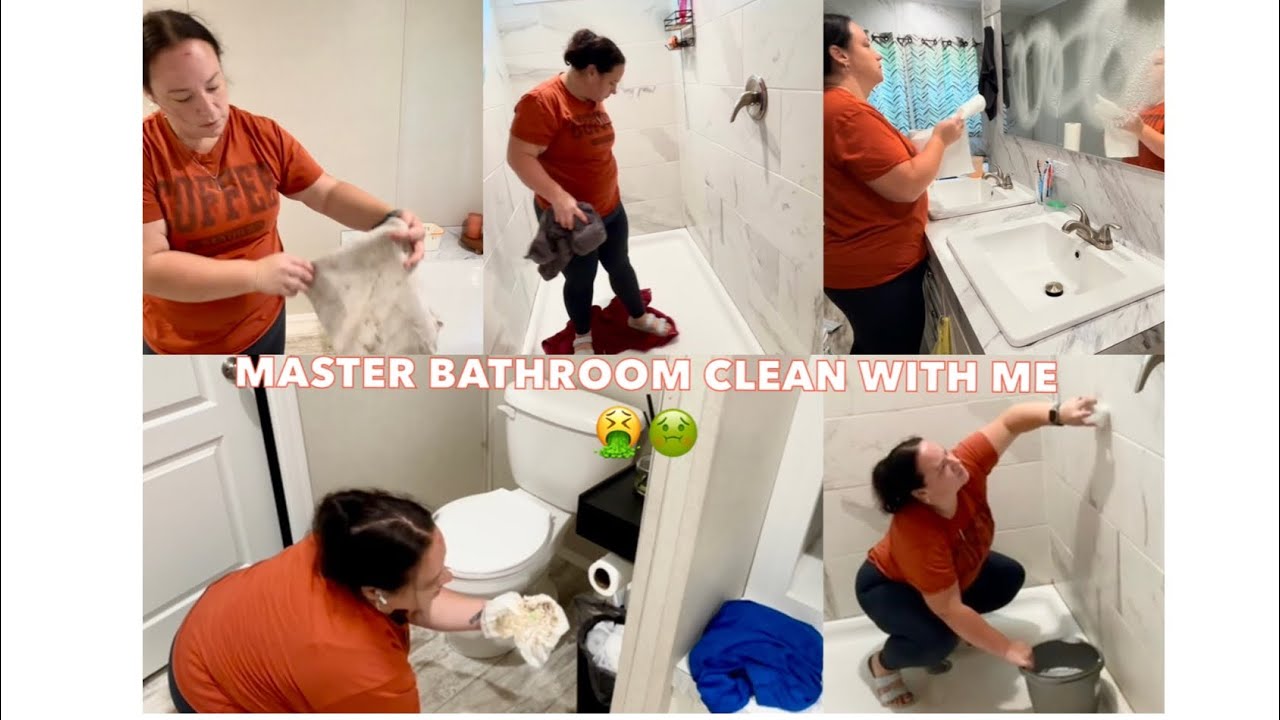 RELAXING FALL MASTER BATHROOM CLEANING MOTIVATION // 2025 speed clean / deep clean