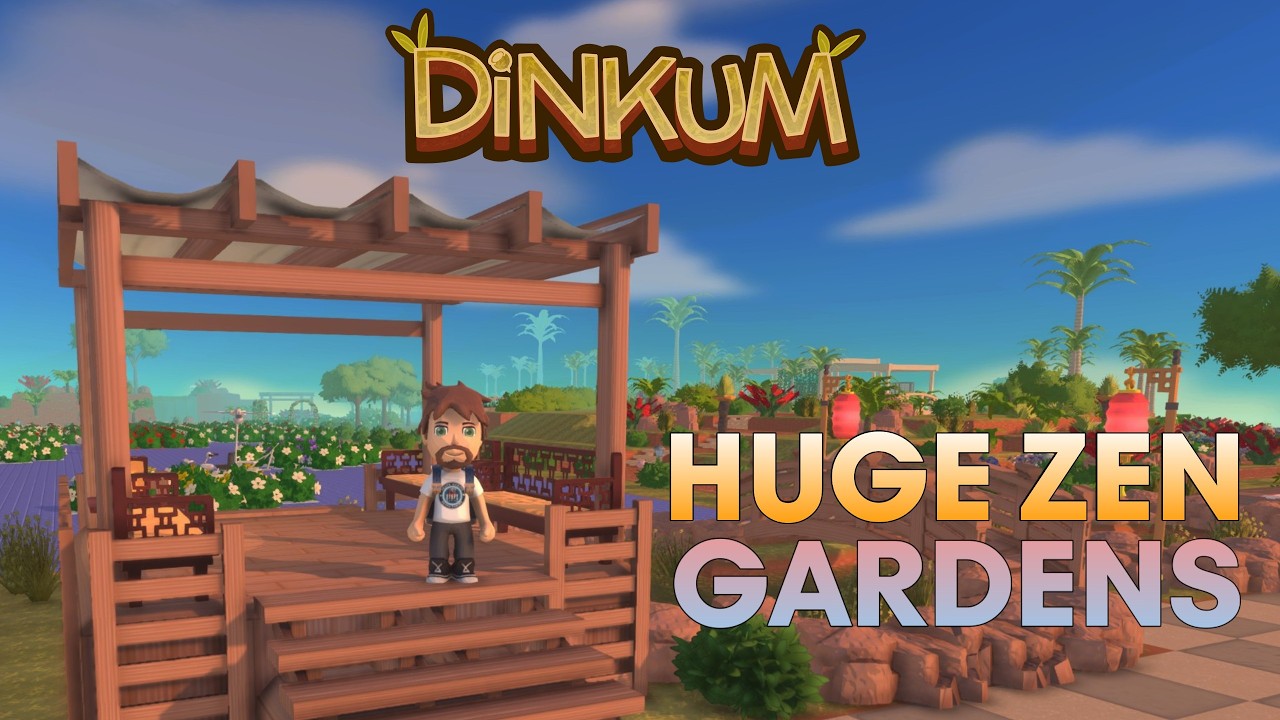 DINKUM  - NEW ISLAND - Huge Zen Garden build