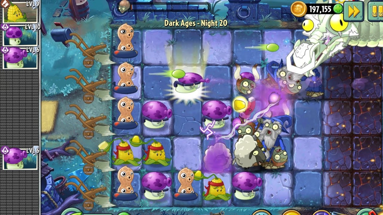 Dark Ages - Night 20 ( Final Boss ) ! . PLANTS VS ZOMBIES 2