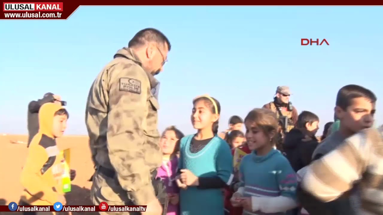 Suriye'de güvenlik güçlerine sevgi seli
