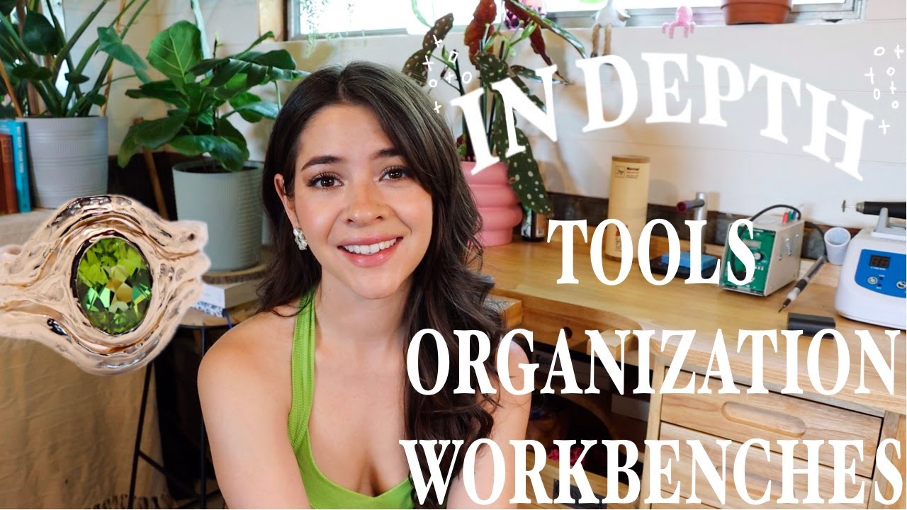 At Home Jewelry Studio Tour | Full Time Small Jewelry Business From My Basement!