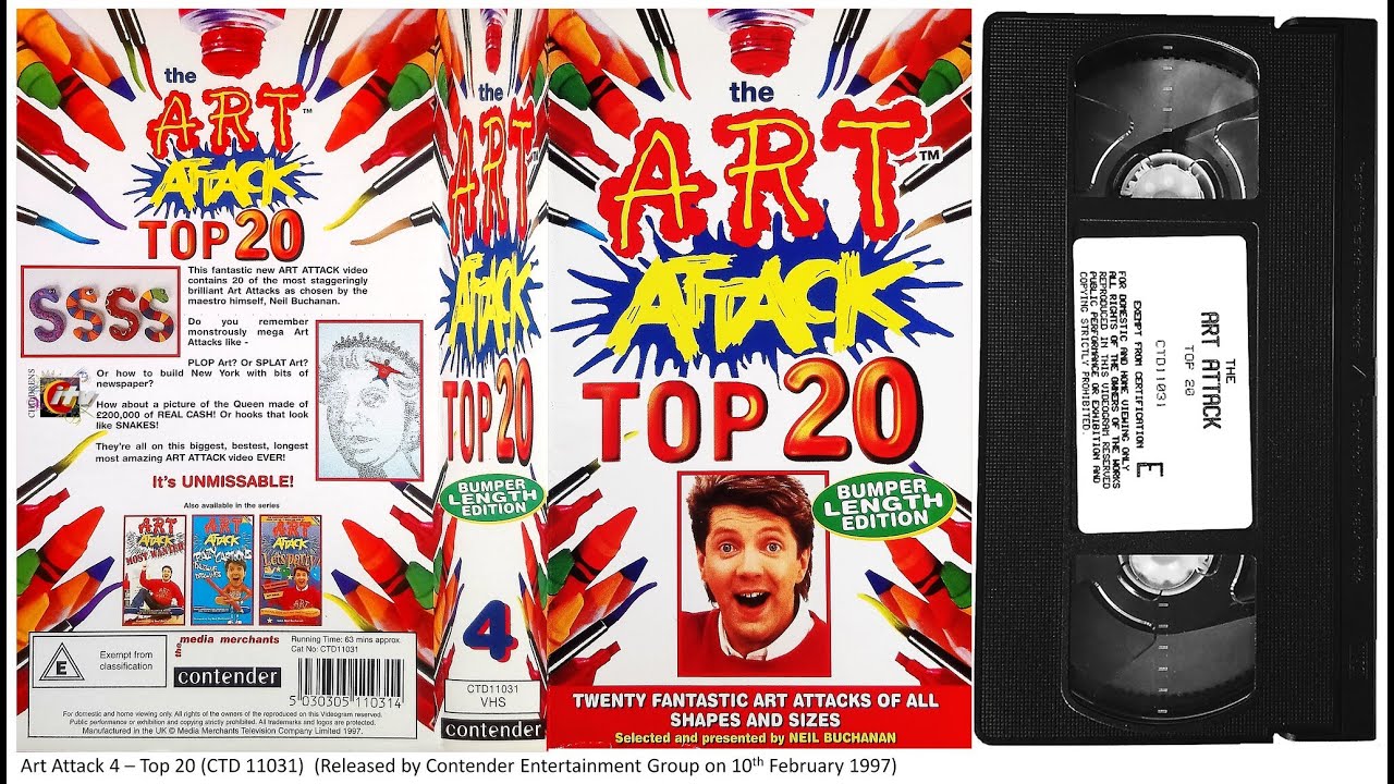 Art Attack 4 - Top 20 (1997, UK VHS)