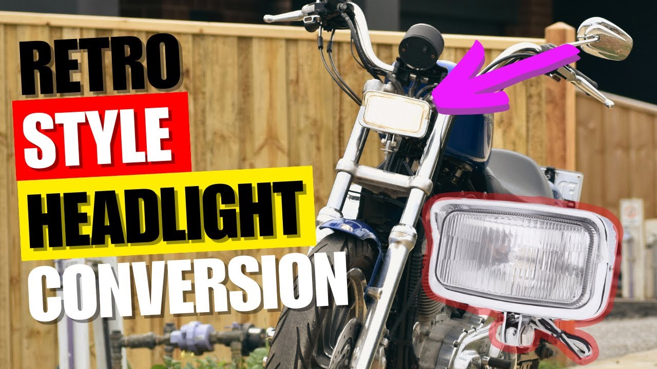 How To Swap Your Harley Sportster Headlight, To A RETRO Style One!