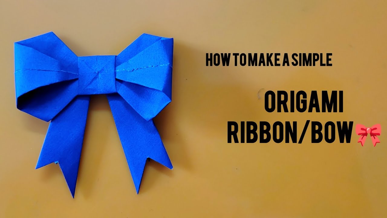 A Cute and Simple Origami RIBBON/BOW 🎀