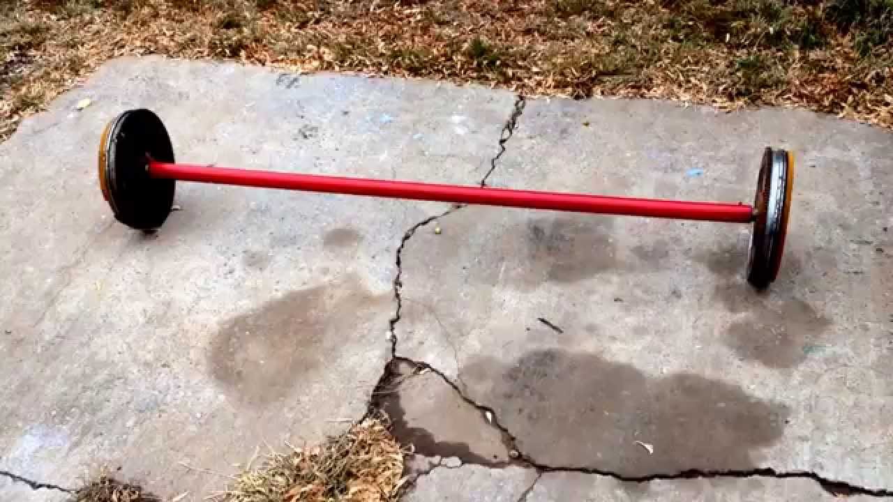 How to make a weight bar barbell from auto parts at home. Homemade Weights