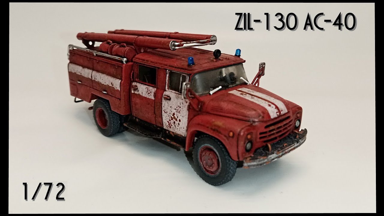 ZIL-130 AC-40 Fire Truck 1/72 AVD models