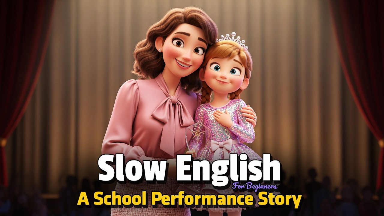 A Mother and Daughter&rsquo;s School Story | Easy English Listening Story (A2 Level) &ndash; The Starlight Dress