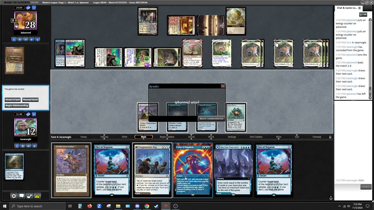 MTG Modern Blue Belcher - Testing Karn Board!