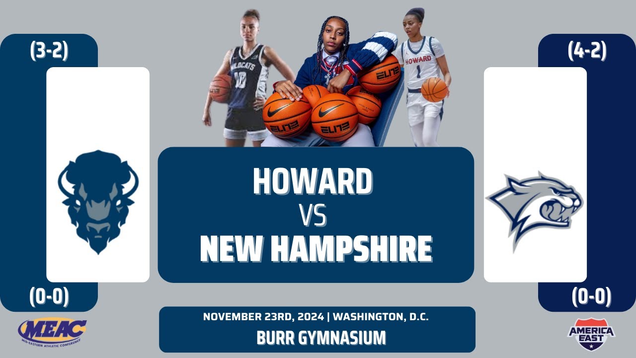 Howard vs New Hampshire | NCAA Women's Basketball | 11.23.24