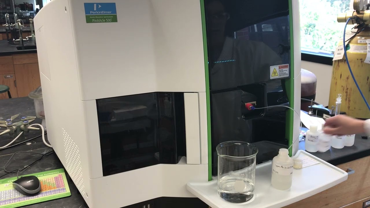 Running a method on the PerkinElmer PinAAcle 500 atomic absorption spectrometer