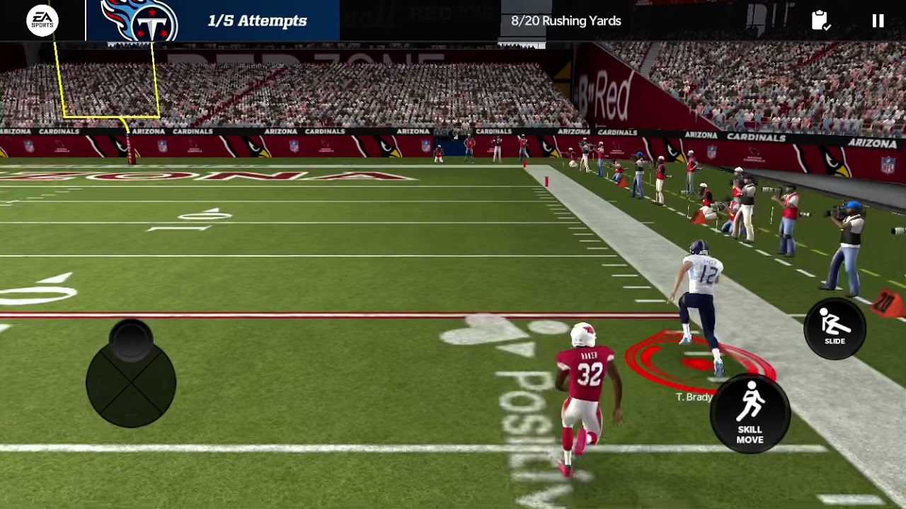 Tom Brady QB Power to the End Zone Madden 22 Mobile Gameplay Short