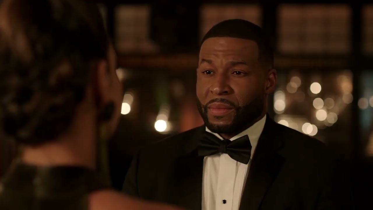 Dynasty 5x18 / Kissing Scenes &mdash; Michael and Nina (Robert Christopher Riley and Felisha Terrell)