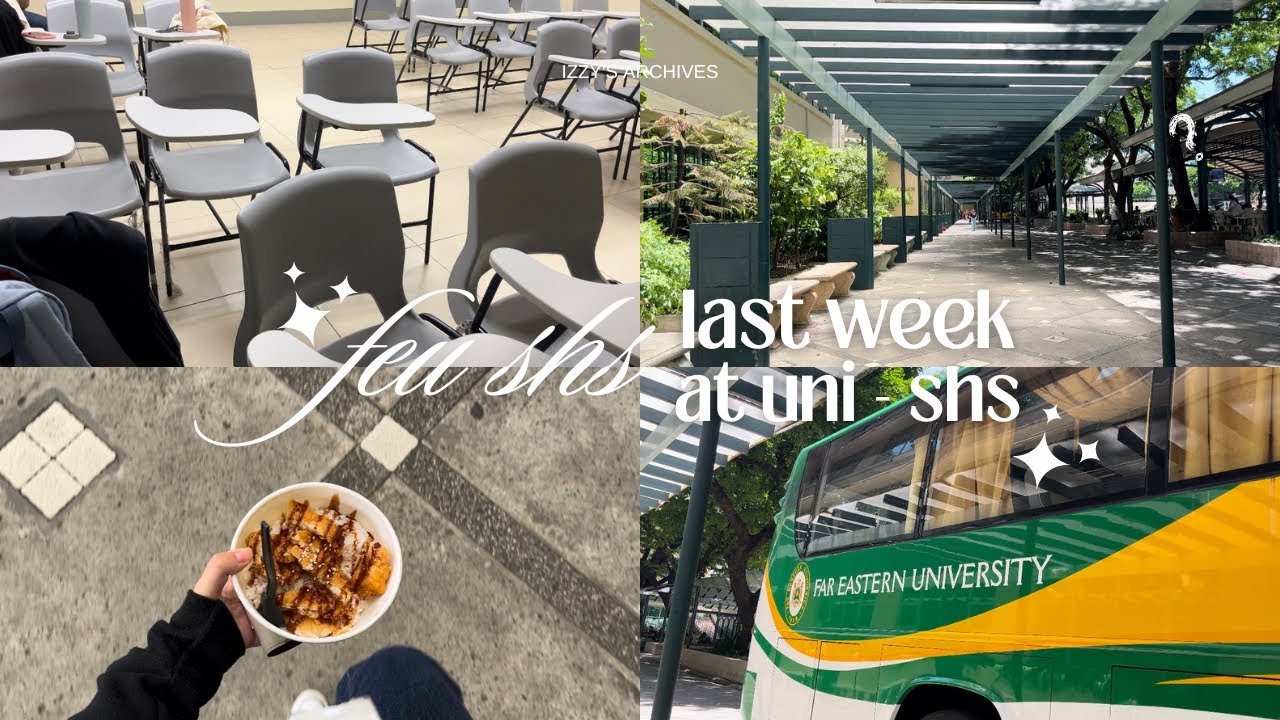 Uni Vlog | last few days at feu shs - manila, uni update, productivity vlog, lots of studying, PH