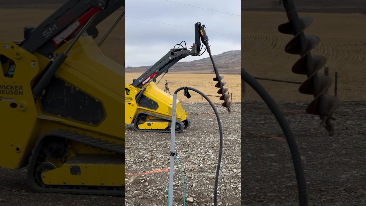 Test des neuen Erdbohrers 🦾🔩 #Ausr&uuml;stung #Werkzeugtest #Bauwesen @wackerneuson