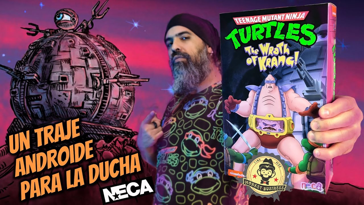 NECA TMNT CARTOON VOL 2 KRANG ANDROID BIOSUITE & BABY SHREDDER - UNBOXING / REVIEW EN ESPAÑOL