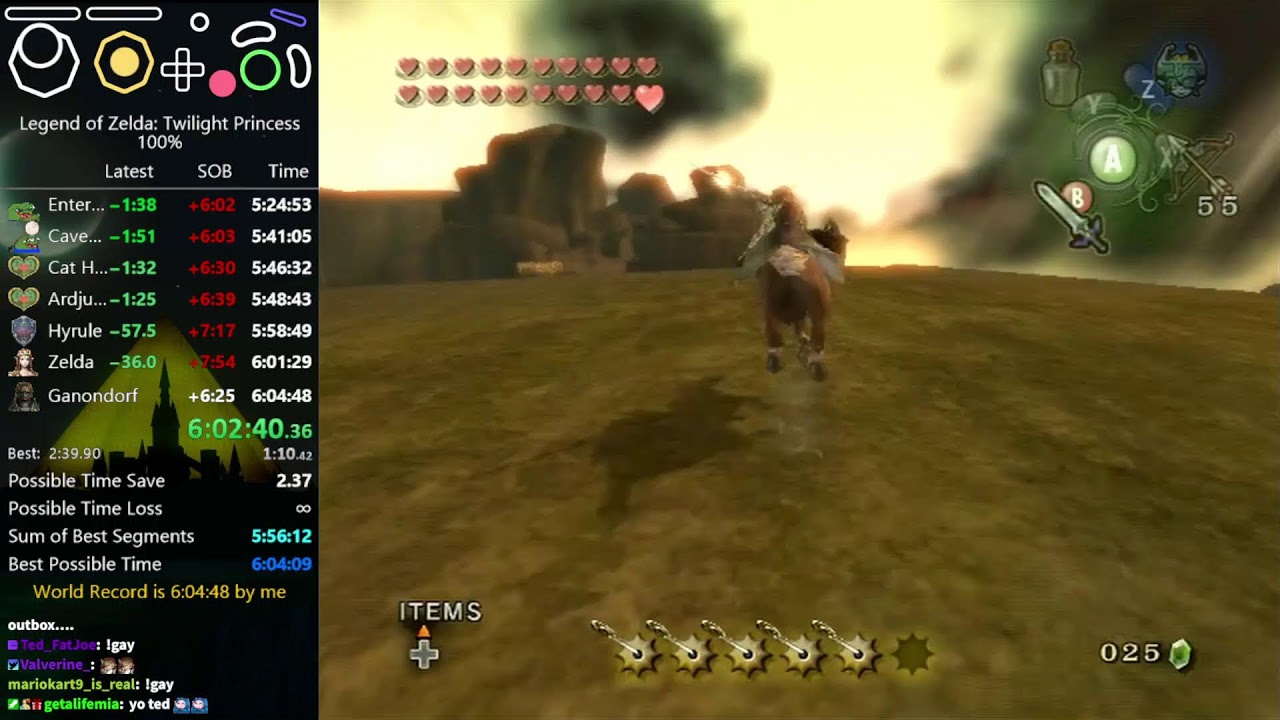 Twilight Princess 100% speedrun