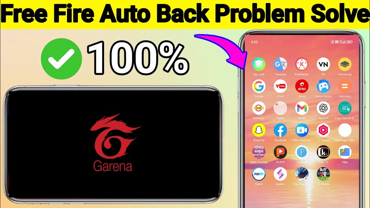 Free Fire Auto Back Problem | FF Auto Back Problem | Auto Back Problem Free Fire | Free Fire 