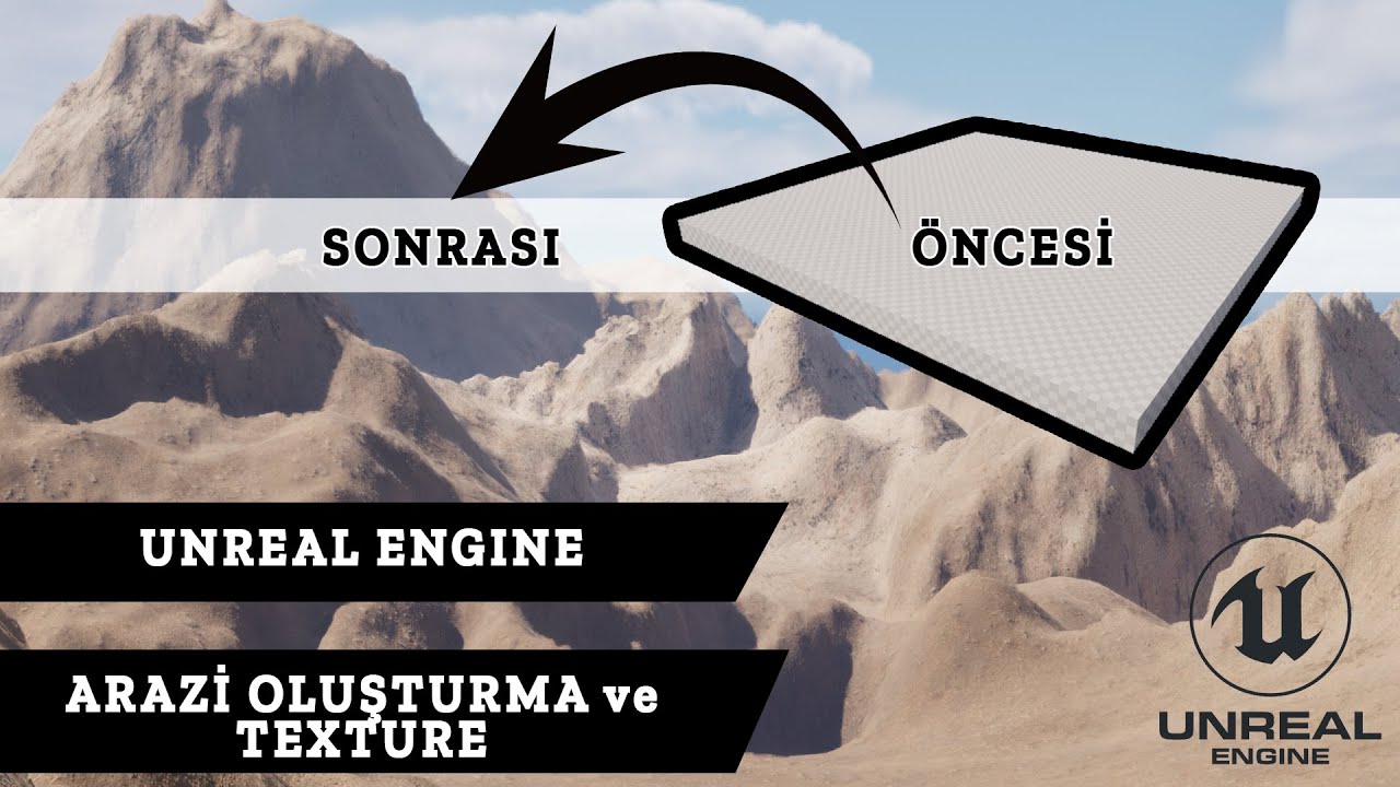 Unreal Engine 5 / Arazi Oluşturma / Herkes Yapabilir / Arazi Texture / English Sub