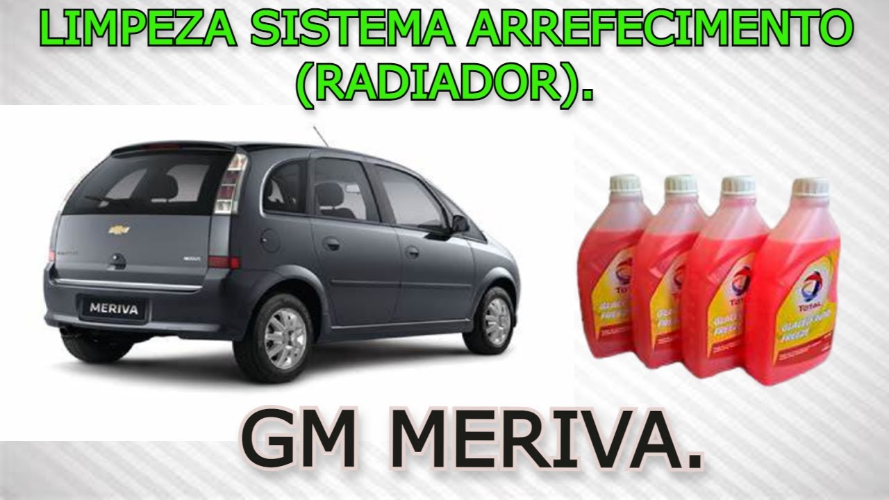 Limpeza do SISTEMA DE ARREFECIMENTO (RADIADOR) - GM meriva.
