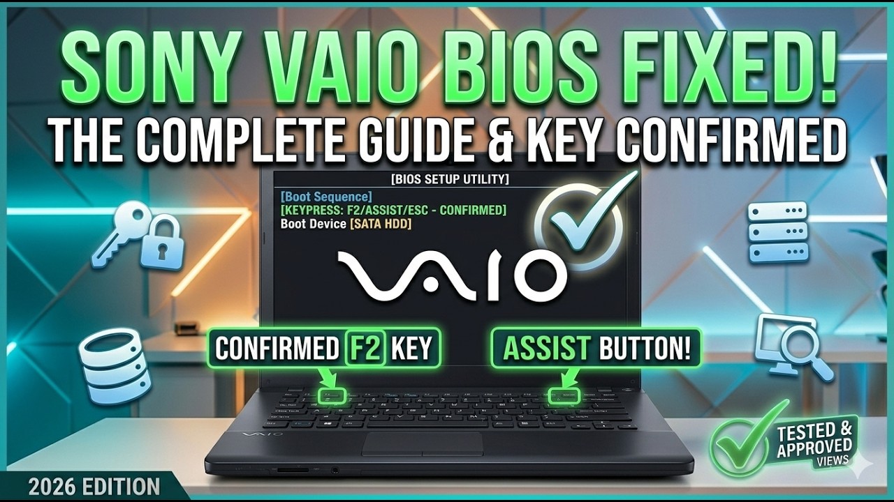 Sony Vaio Laptop BIOS Key | Enter BIOS Setup Easily