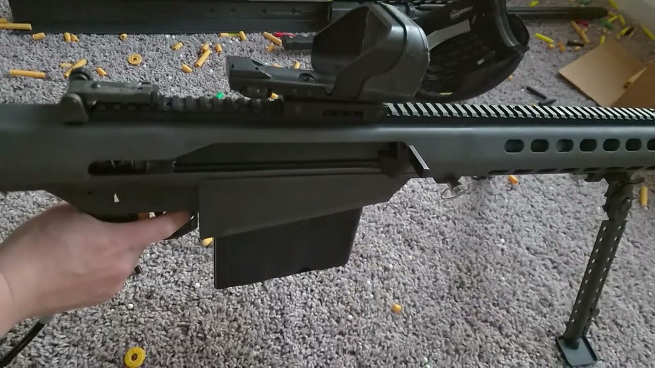 Airsoft Svoboda Barrett M107 Shell Ejecting Rifle with 3d Printed Shells