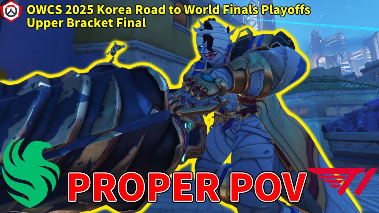 【Proper POV】Team Falcons vs T1 OWCS 2025 Korea Road to World Finals Playoffs【Overwatch 2】