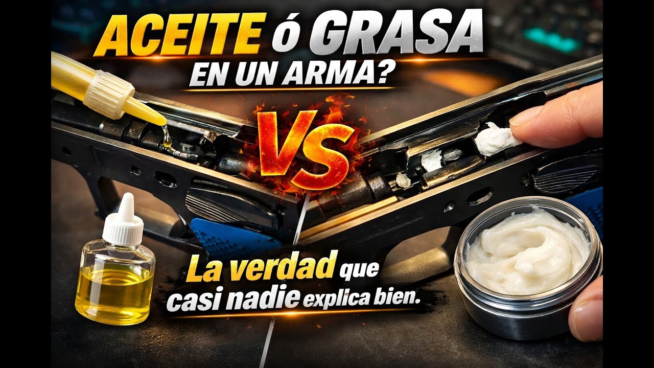 ¿ Aceite ó grasa en un arma ? La verdad que casi nadie explica bien.